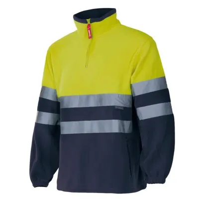 Pulover fleece de înaltă vizibilitate, în două tonuri / Velilla / Hanorace, bluze softshell, polar și fleece