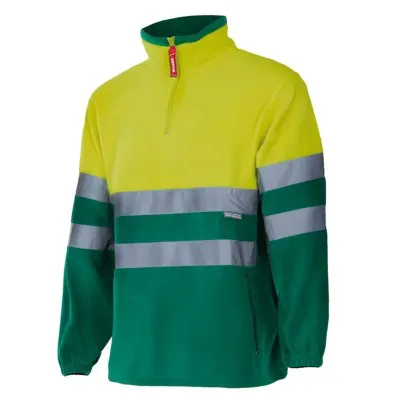 Pulover fleece de înaltă vizibilitate, în două tonuri / Velilla / Hanorace, bluze softshell, polar și fleece