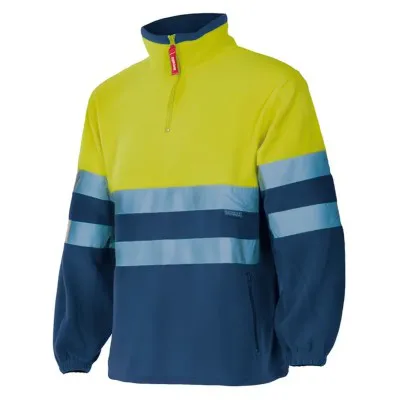 Pulover fleece de înaltă vizibilitate, în două tonuri / Velilla / Hanorace, bluze softshell, polar și fleece
