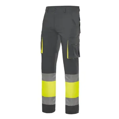 Pantaloni de înaltă vizibilitate, 100% bumbac, cu buzunare multiple / Velilla / Pantaloni, salopete, colanți