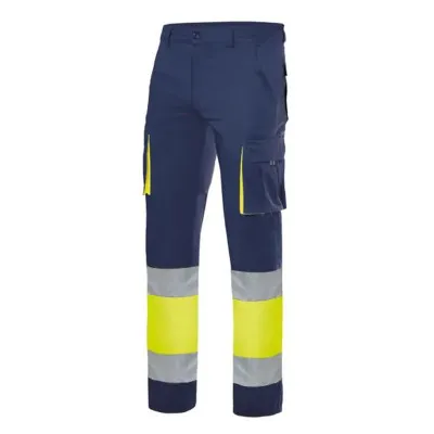 Pantaloni de înaltă vizibilitate, 100% bumbac, cu buzunare multiple / Velilla / Pantaloni, salopete, colanți