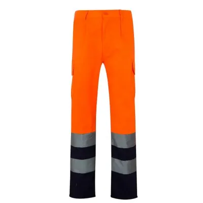 Pantaloni de înaltă vizibilitate, în două tonuri, cu buzunare multiple / Velilla / Pantaloni, salopete, colanți