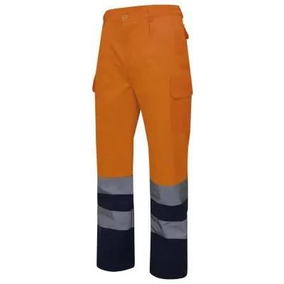Pantaloni de înaltă vizibilitate, în două tonuri, cu buzunare multiple / Velilla / Pantaloni, salopete, colanți