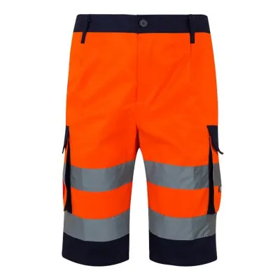Pantaloni scurți de înaltă vizibilitate, în două tonuri / Velilla / Pantaloni scurți de lucru
