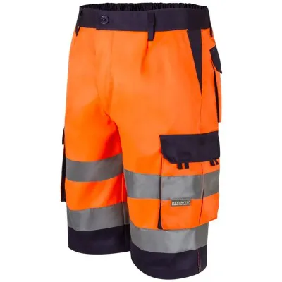 Pantaloni scurți de înaltă vizibilitate, în două tonuri / Velilla / Pantaloni scurți de lucru