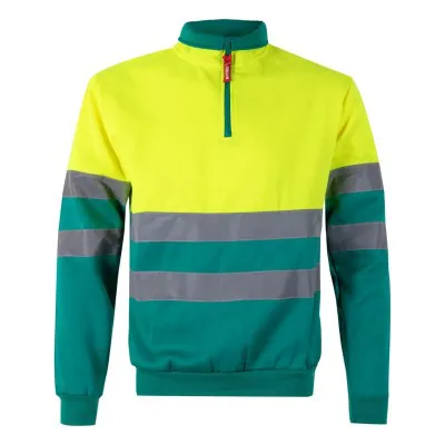 Hanorac de înaltă vizibilitate, în două tonuri, cu fermoar / Velilla / Hanorace, bluze softshell, polar și fleece