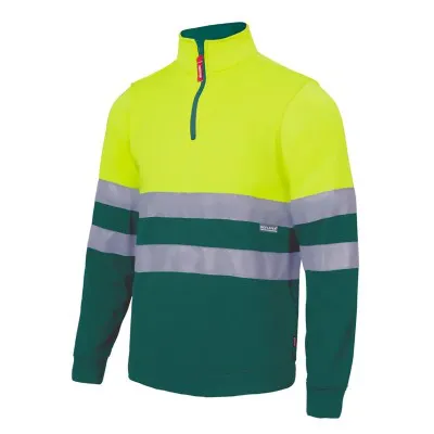 Hanorac de înaltă vizibilitate, în două tonuri, cu fermoar / Velilla / Hanorace, bluze softshell, polar și fleece