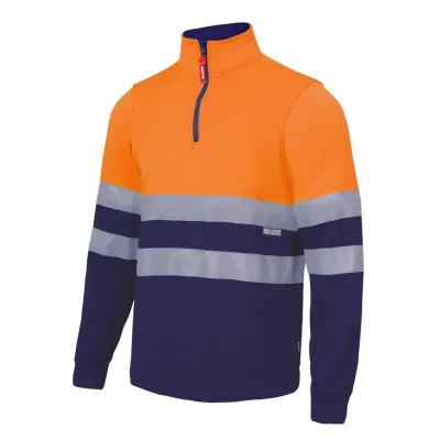 Hanorac de înaltă vizibilitate, în două tonuri, cu fermoar / Velilla / Hanorace, bluze softshell, polar și fleece