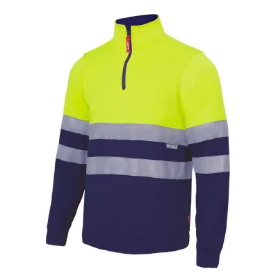 Hanorac de înaltă vizibilitate, în două tonuri, cu fermoar / Velilla / Hanorace, bluze softshell, polar și fleece