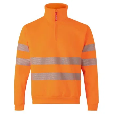 Hanorac de înaltă vizibilitate, cu jumătate de fermoar / Velilla / Hanorace, bluze softshell, polar și fleece