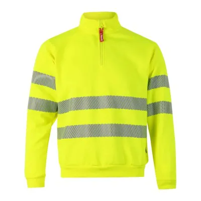 Hanorac de înaltă vizibilitate, cu jumătate de fermoar / Velilla / Hanorace, bluze softshell, polar și fleece