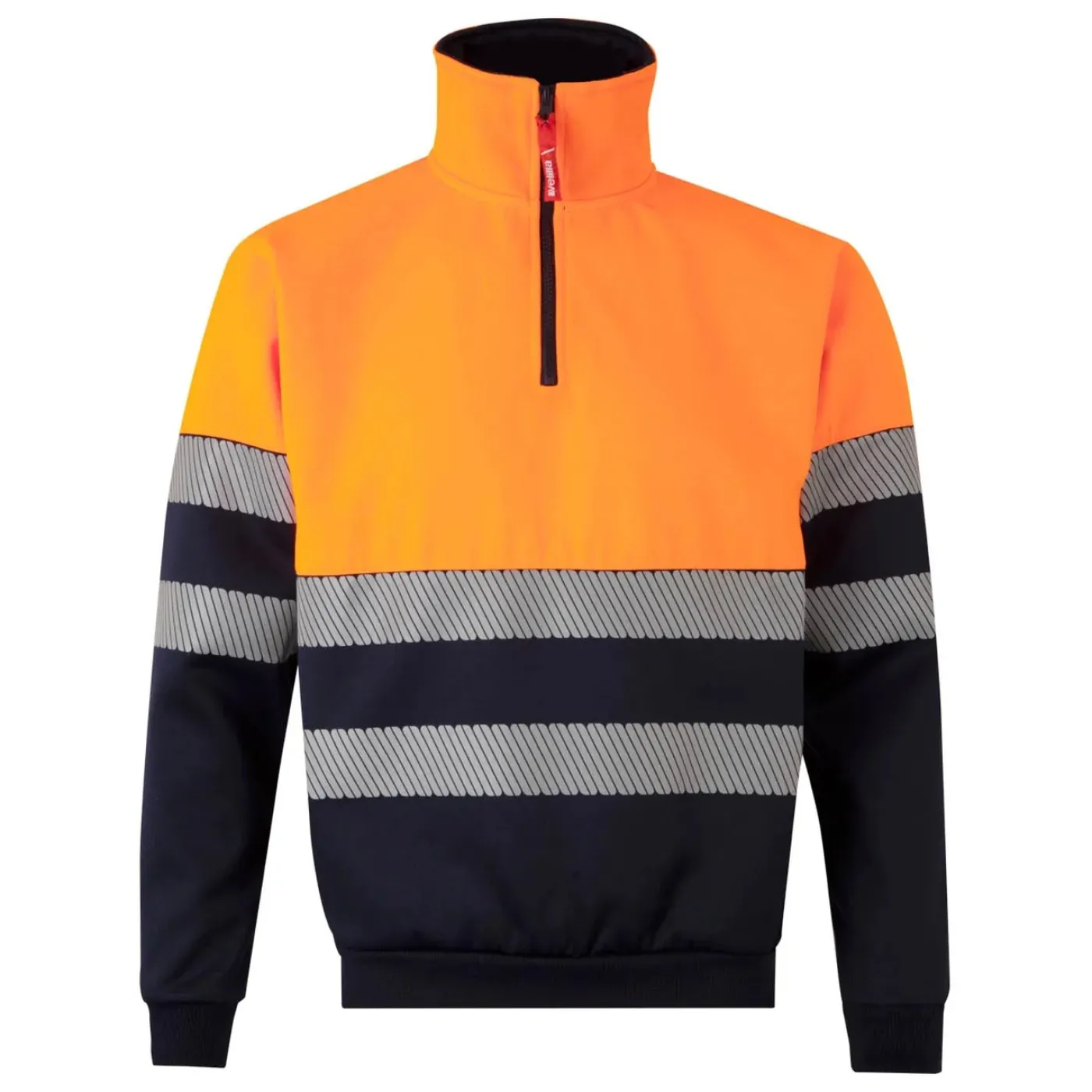 Hanorac de înaltă vizibilitate, cu jumătate de fermoar, în două tonuri / Velilla / Hanorace, bluze softshell, polar și fleece