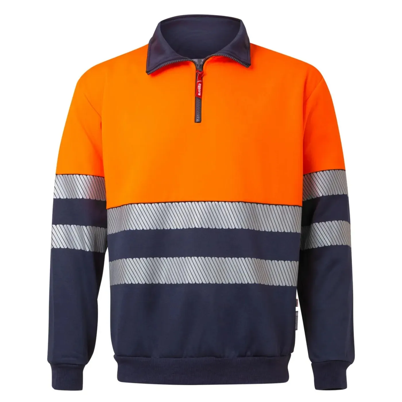 Hanorac de înaltă vizibilitate, cu jumătate de fermoar, în două tonuri / Velilla / Hanorace, bluze softshell, polar și fleece