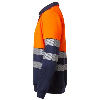 Hanorac de înaltă vizibilitate, cu jumătate de fermoar, în două tonuri / Velilla / Hanorace, bluze softshell, polar și fleece