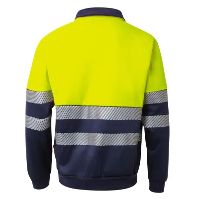Hanorac de înaltă vizibilitate, cu jumătate de fermoar, în două tonuri / Velilla / Hanorace, bluze softshell, polar și fleece