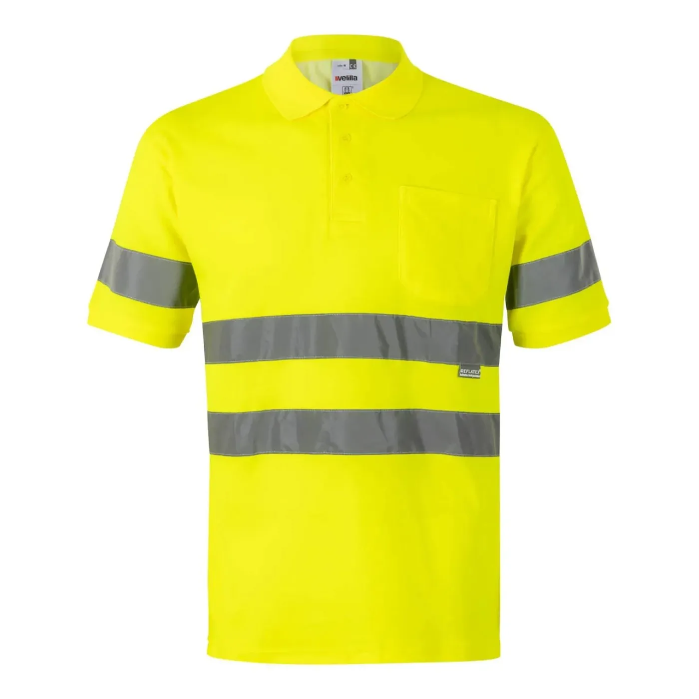 Tricou polo din bumbac, cu mânecă scurtă, de înaltă vizibilitate / Velilla / Tricouri, bluze, cămăși