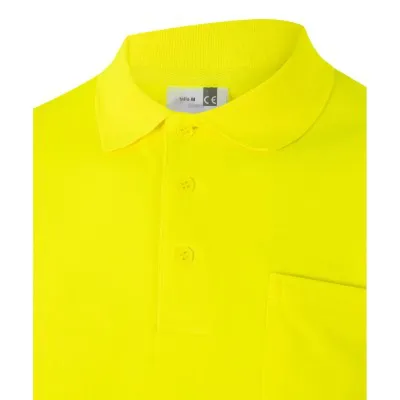 Tricou polo reflectorizant, cu mânecă lungă, de înaltă vizibilitate, din bumbac / Velilla / Tricouri, bluze, cămăși