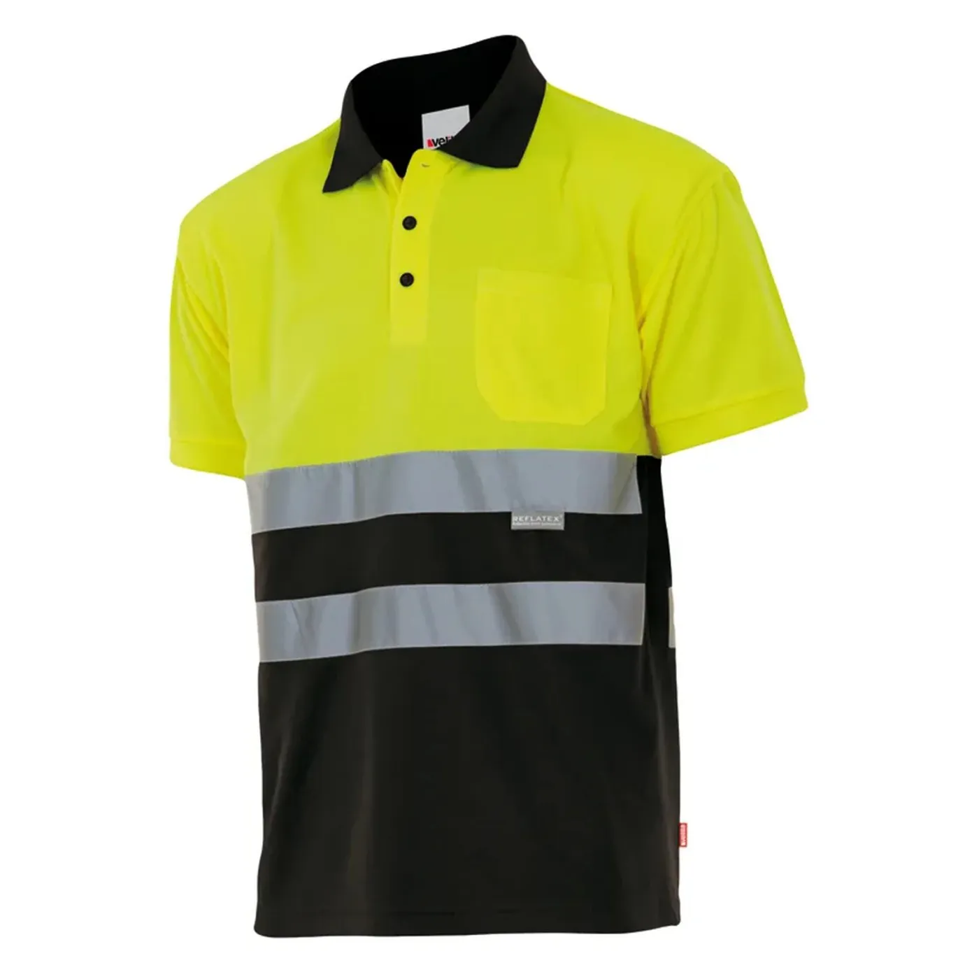 Tricou polo cu mânecă scurtă, de înaltă vizibilitate, în două tonuri (4XL-5XL) / Velilla / Tricouri, bluze, cămăși