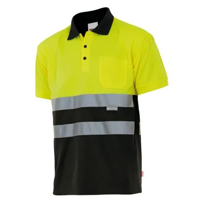 Tricou polo cu mânecă scurtă, de înaltă vizibilitate, în două tonuri (4XL-5XL) / Velilla / Tricouri, bluze, cămăși