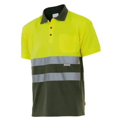 Tricou polo cu mânecă scurtă, de înaltă vizibilitate, în două tonuri (4XL-5XL) / Velilla / Tricouri, bluze, cămăși
