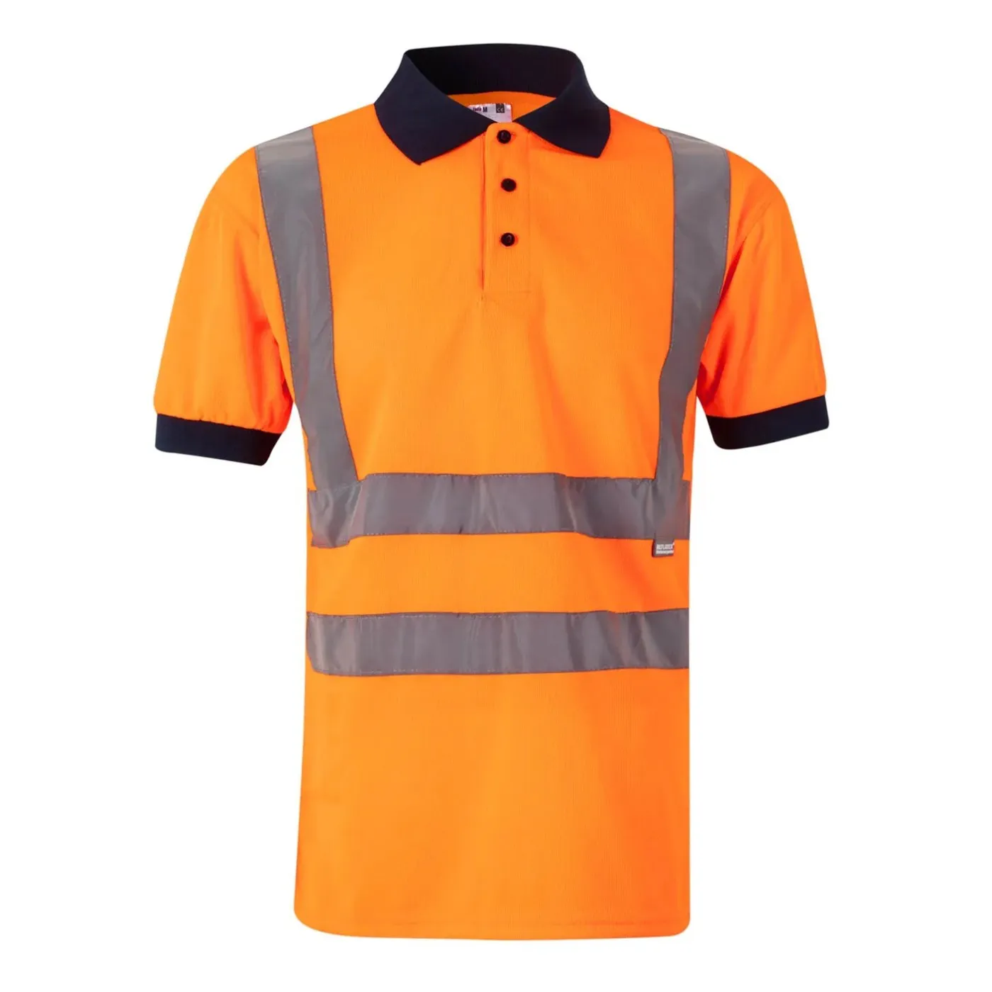 Tricou polo cu mânecă scurtă, de înaltă vizibilitate, în două tonuri / Velilla / Tricouri, bluze, cămăși