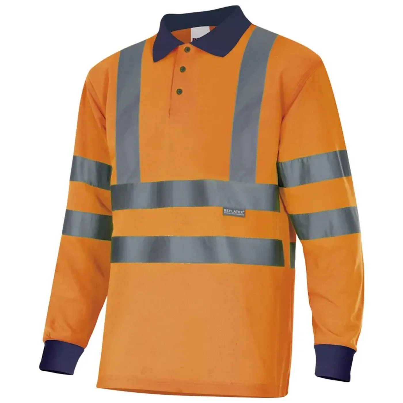 Tricou polo cu mânecă lungă, de înaltă vizibilitate, în două tonuri / Velilla / Tricouri, bluze, cămăși