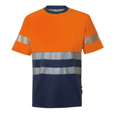 Tricou din bumbac, de înaltă vizibilitate, în două tonuri / Velilla / Tricouri, bluze, cămăși