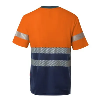 Tricou din bumbac, de înaltă vizibilitate, în două tonuri / Velilla / Tricouri, bluze, cămăși