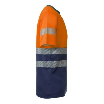 Tricou din bumbac, de înaltă vizibilitate, în două tonuri / Velilla / Tricouri, bluze, cămăși