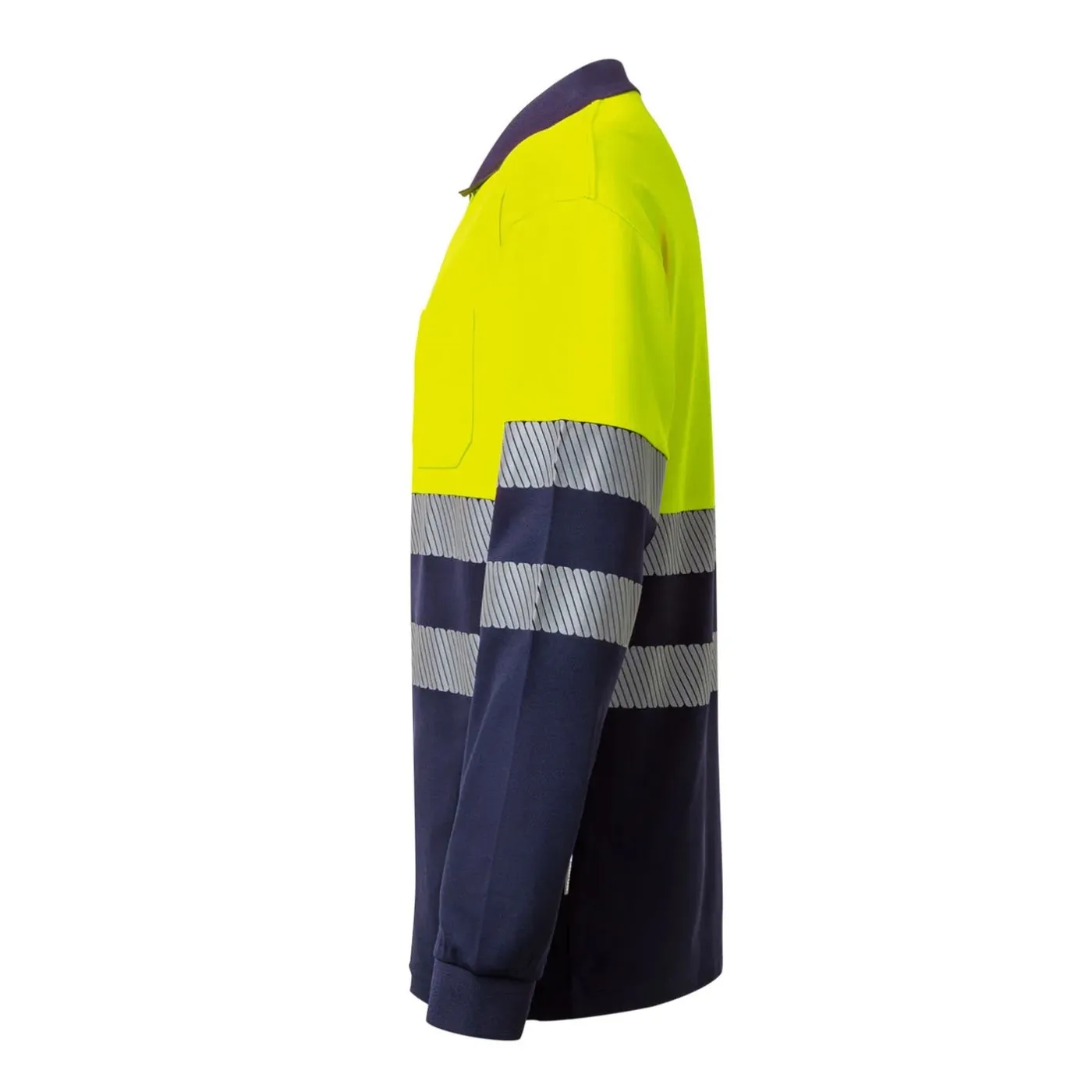 Tricou polo din polibumbac, cu mânecă lungă,  de înaltă vizibilitate, în două tonuri / Velilla / Tricouri, bluze, cămăși