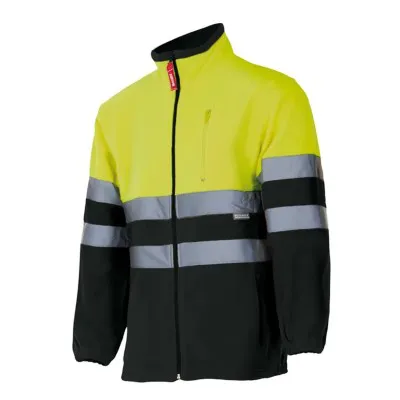 Jachetă fleece în două tonuri, de înaltă vizibilitate (4XL-5XL) / Velilla / Hanorace, bluze softshell, polar și fleece