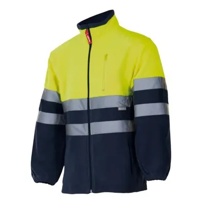 Jachetă fleece în două tonuri, de înaltă vizibilitate (4XL-5XL) / Velilla / Hanorace, bluze softshell, polar și fleece