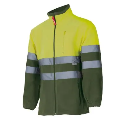 Jachetă fleece în două tonuri, de înaltă vizibilitate (4XL-5XL) / Velilla / Hanorace, bluze softshell, polar și fleece