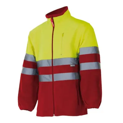 Jachetă fleece în două tonuri, de înaltă vizibilitate (4XL-5XL) / Velilla / Hanorace, bluze softshell, polar și fleece
