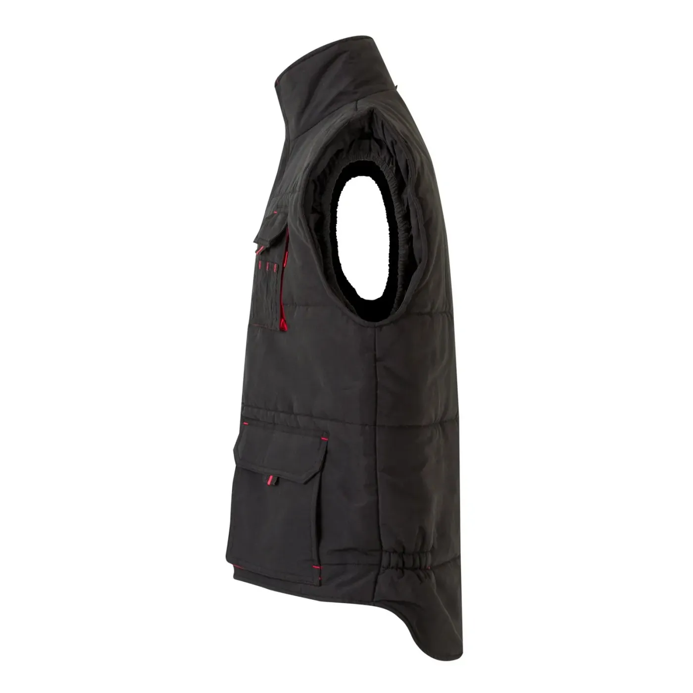 Vestă căptușită, în două tonuri, cu buzunare multiple / Velilla / Veste de lucru și de semnalizare