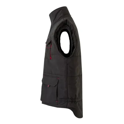 Vestă căptușită, în două tonuri, cu buzunare multiple / Velilla / Veste de lucru și de semnalizare
