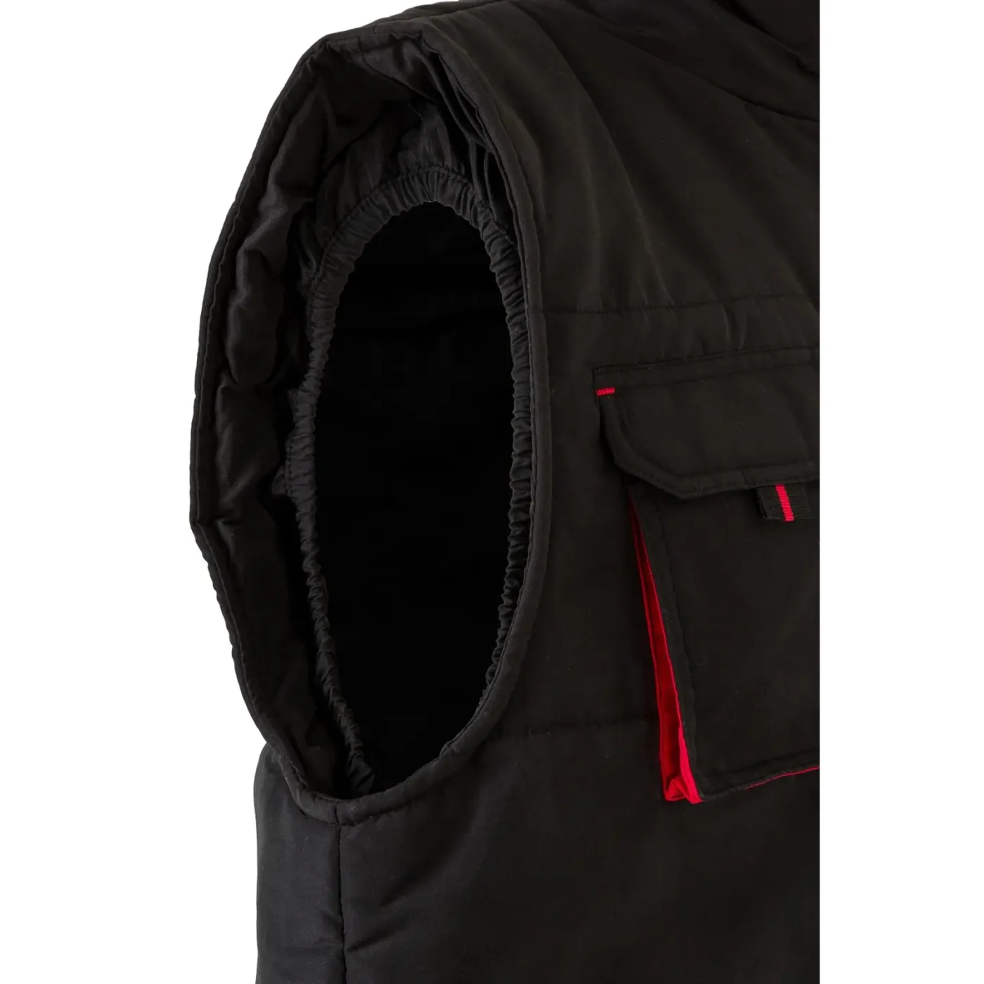 Vestă căptușită, în două tonuri, cu buzunare multiple / Velilla / Veste de lucru și de semnalizare