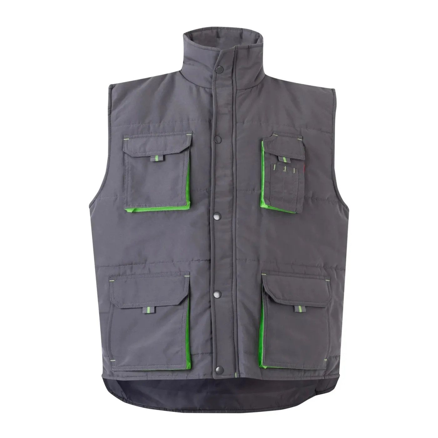 Vestă căptușită, în două tonuri, cu buzunare multiple / Velilla / Veste de lucru și de semnalizare