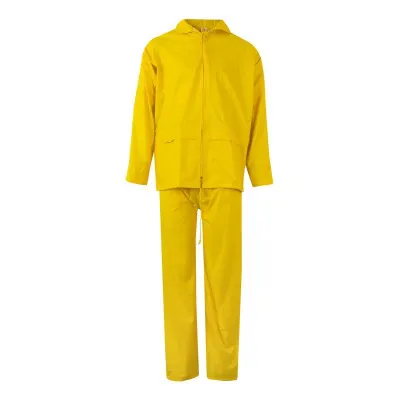 Costum de ploaie din două piese, cu glugă ascunsă / Velilla / Îmbrăcăminte de ploaie și impermeabilă