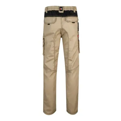 Pantaloni din pânză, în două tonuri, cu buzunare multiple / Velilla / Pantaloni, salopete, colanți