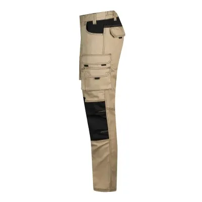 Pantaloni din pânză, în două tonuri, cu buzunare multiple / Velilla / Pantaloni, salopete, colanți