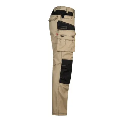Pantaloni din pânză, în două tonuri, cu buzunare multiple / Velilla / Pantaloni, salopete, colanți