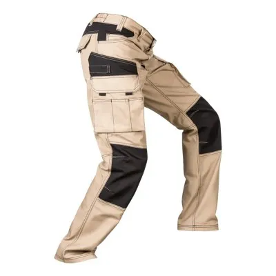 Pantaloni din pânză, în două tonuri, cu buzunare multiple / Velilla / Pantaloni, salopete, colanți