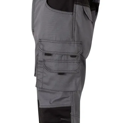 Pantaloni din pânză, în două tonuri, cu buzunare multiple / Velilla / Pantaloni, salopete, colanți
