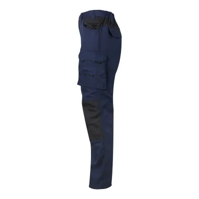 Pantaloni din pânză, în două tonuri, cu buzunare multiple / Velilla / Pantaloni, salopete, colanți