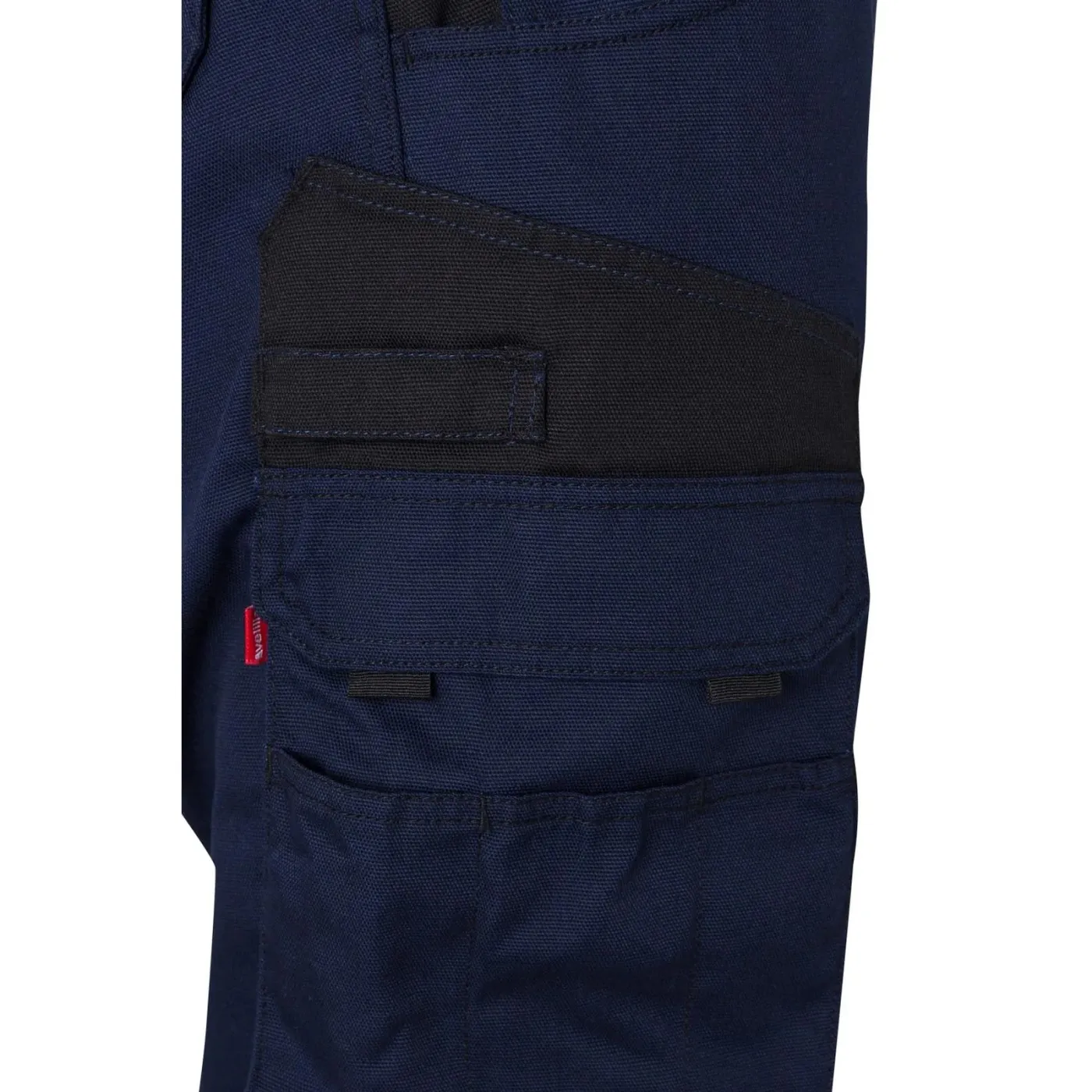 Pantaloni din pânză, în două tonuri, cu buzunare multiple / Velilla / Pantaloni, salopete, colanți
