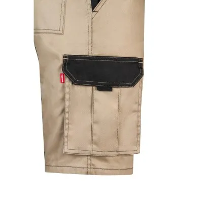 Pantaloni scurți în două tonuri, cu buzunare multiple / Velilla / Pantaloni scurți de lucru