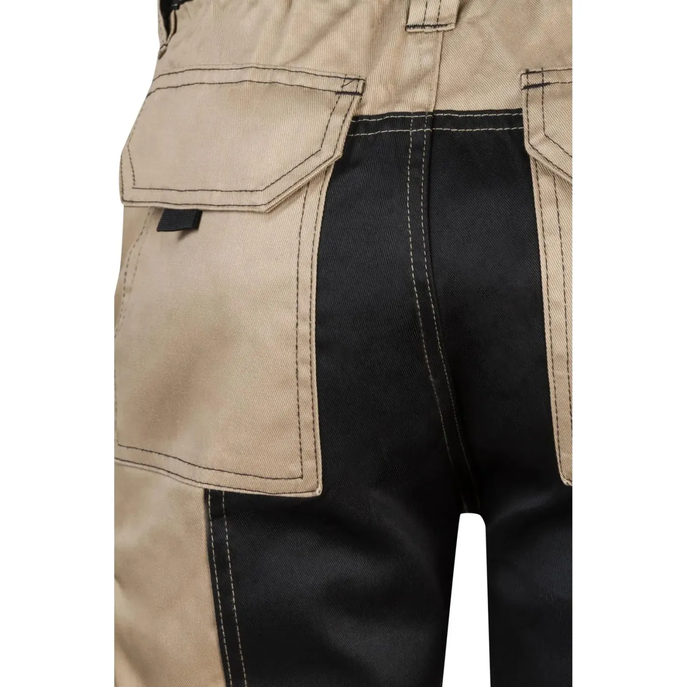 Pantaloni scurți în două tonuri, cu buzunare multiple / Velilla / Pantaloni scurți de lucru