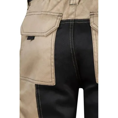 Pantaloni scurți în două tonuri, cu buzunare multiple / Velilla / Pantaloni scurți de lucru