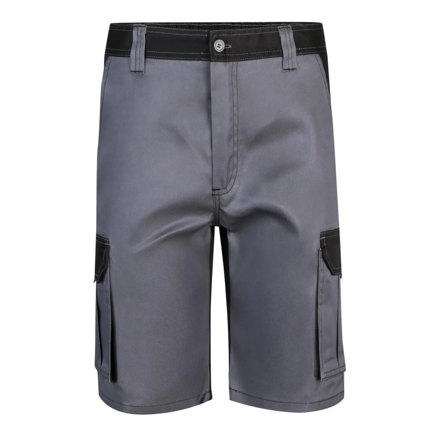 Pantaloni scurți în două tonuri, cu buzunare multiple / Velilla / Pantaloni scurți de lucru